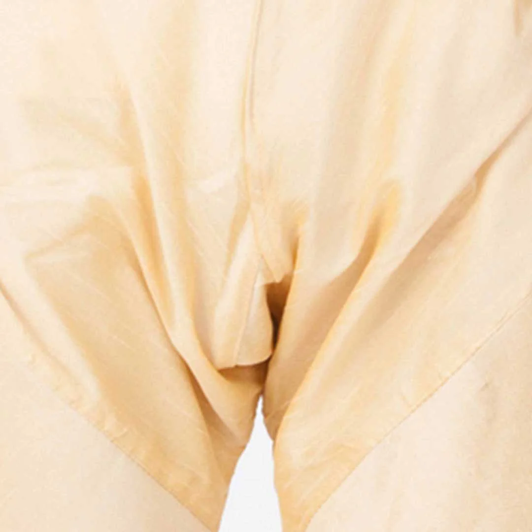 Boys' Gold Cotton Silk Kurta and Pyjama Set - Image 5