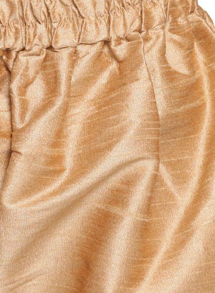 Boys' Gold Cotton Silk Kurta and Pyjama Set - Image 5