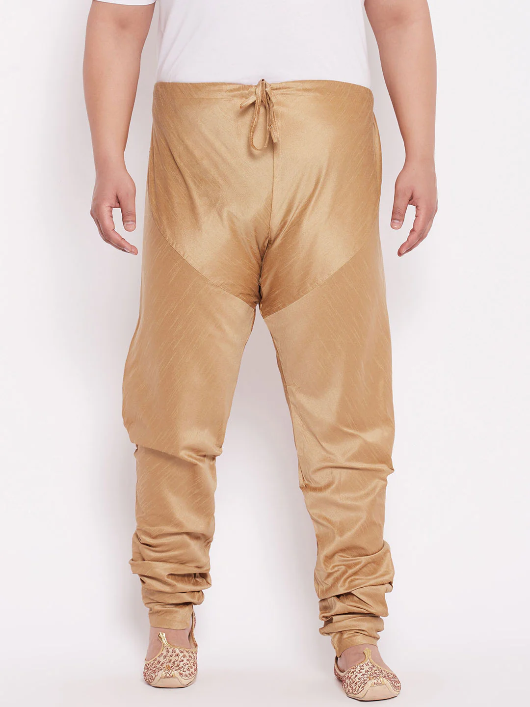 Men's  Plus Size Rose Gold Cotton Silk Blend Pyjama