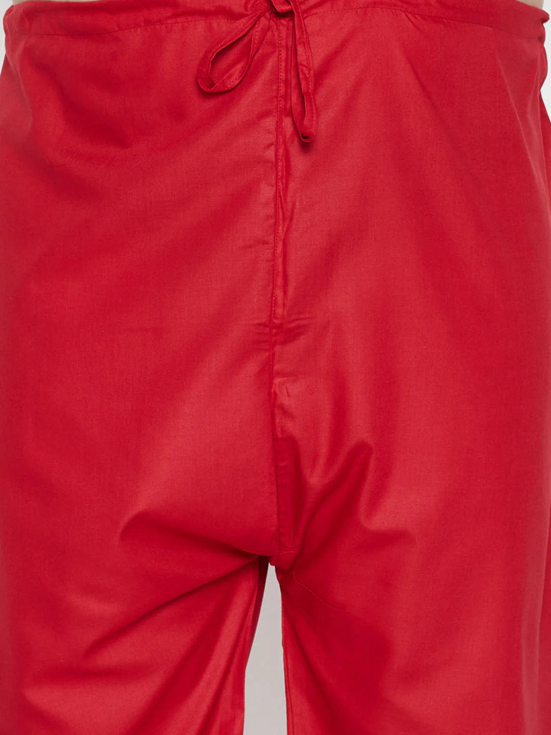 Men's Plus Size Maroon Cotton Blend Pathani Set - Image 5