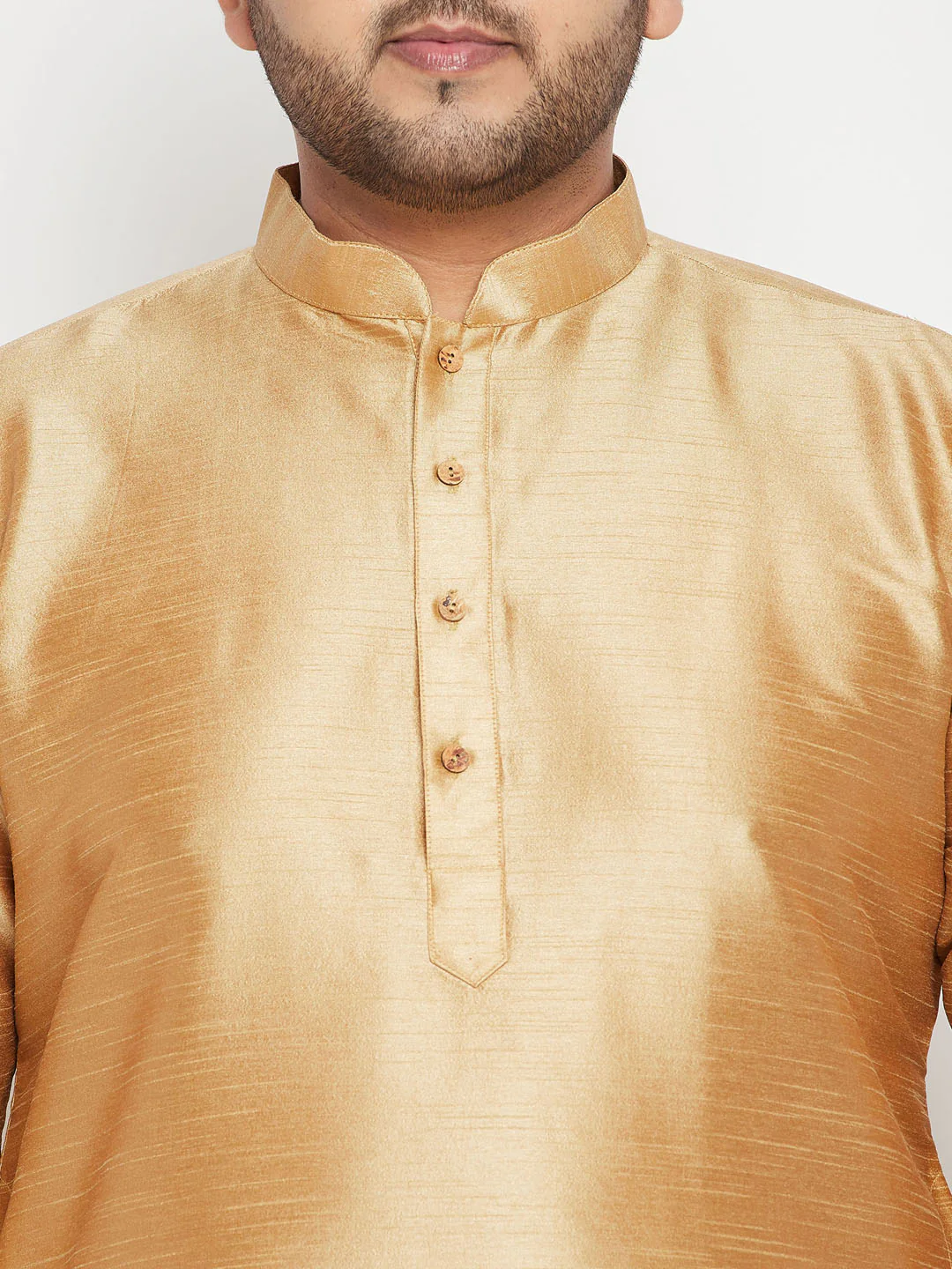 Men's Plus Size Maroon Zari Weaved Nehru Jacket With Kurta Pyjama Set - Image 5
