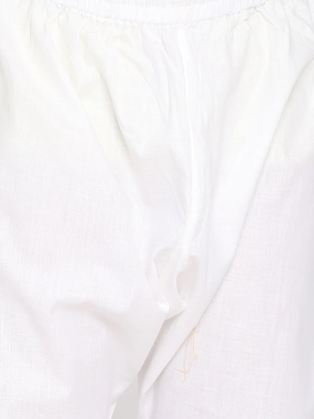 Boy's Orange And White Kurta Pyjama Set - Image 5