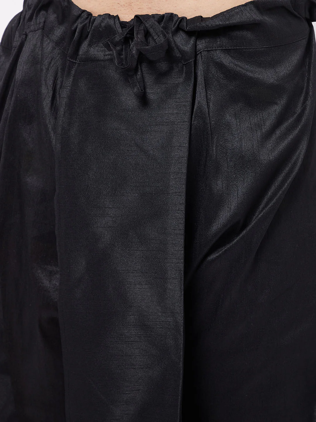 Men's Rose Gold Jacquard Jacket With Kurta Dhoti Set - Image 6