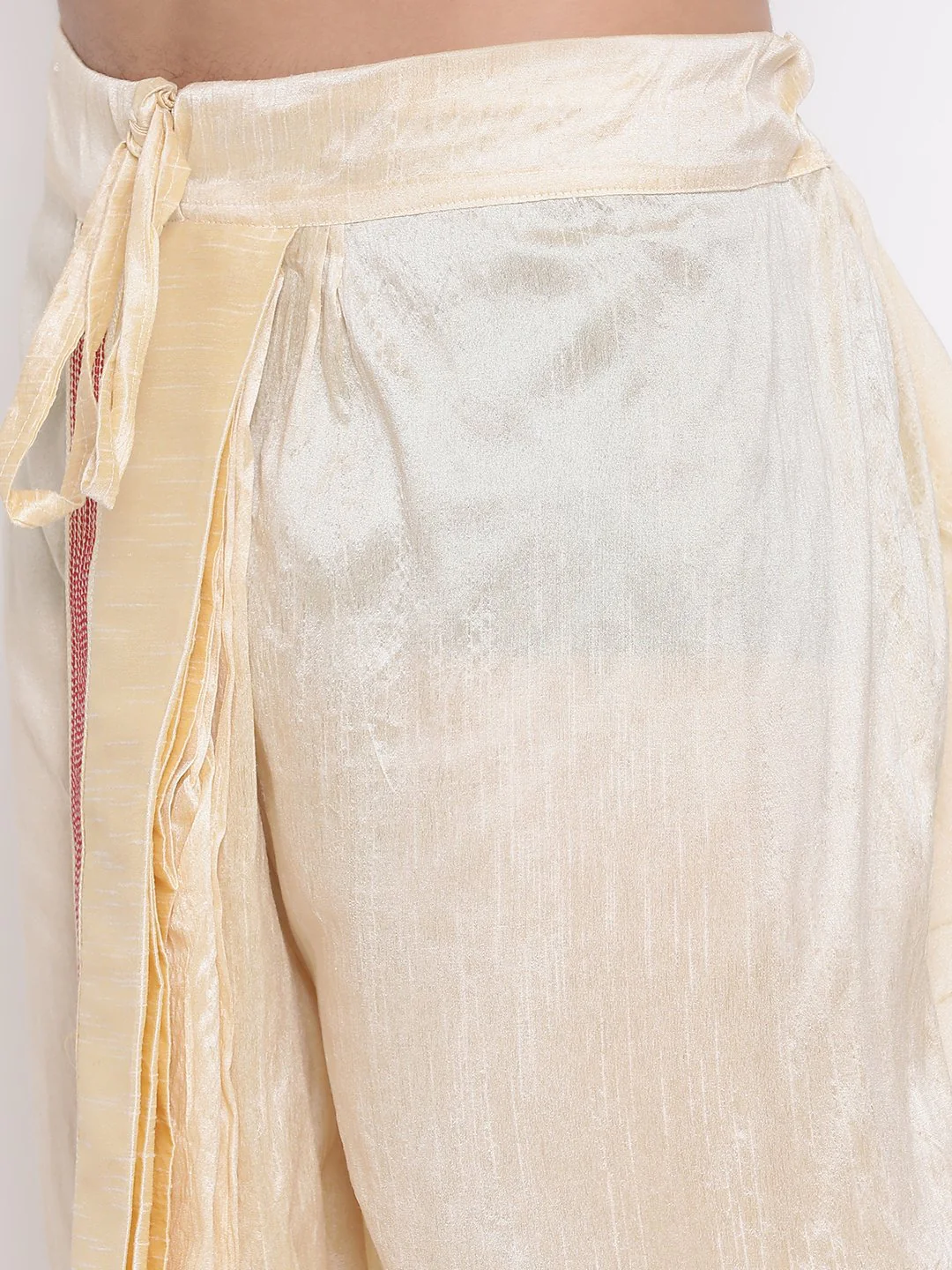 Men's Gold Embroidered Dhoti Pant - Image 3