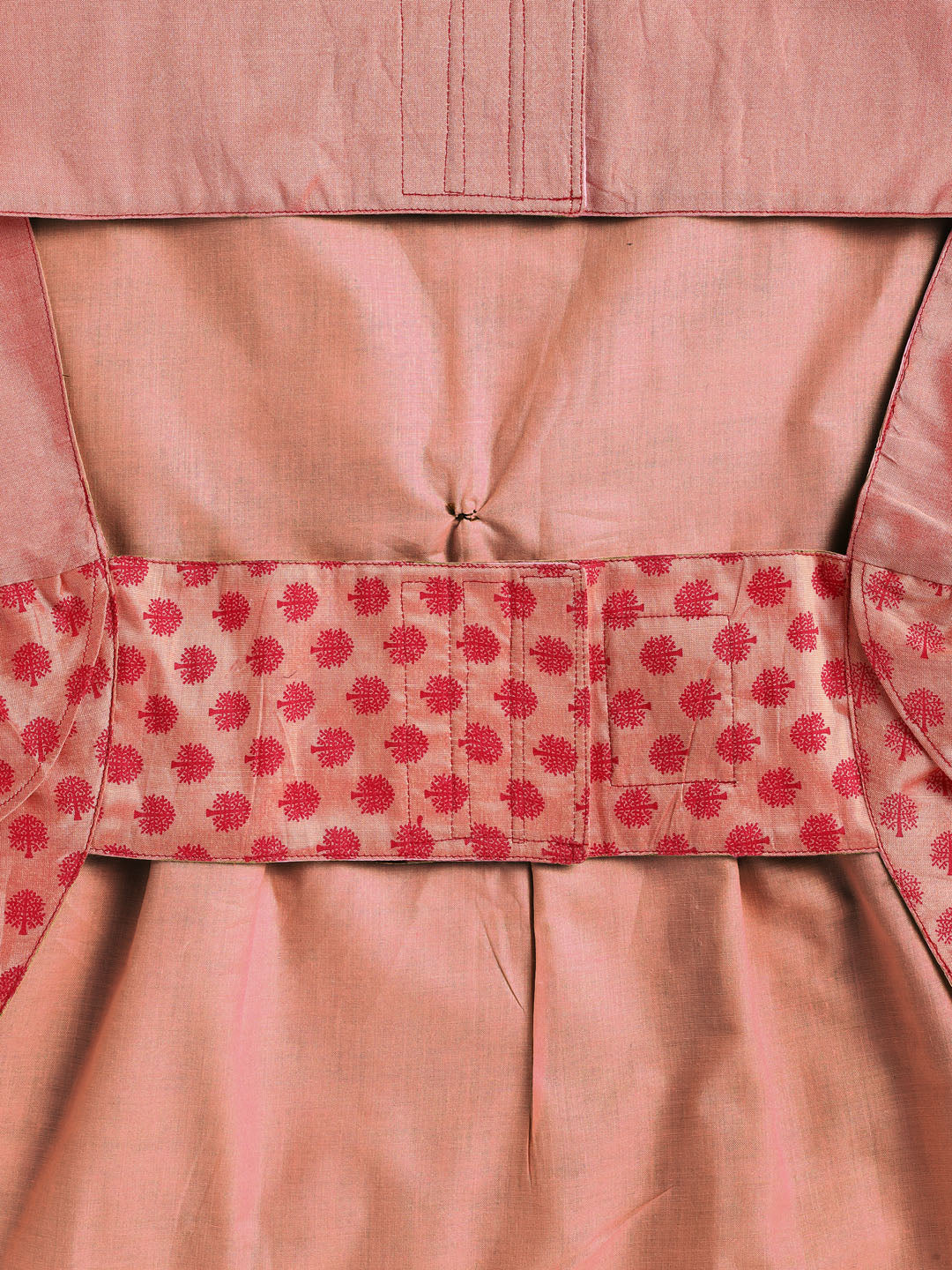 Dogs' Pink Printed Flared Frock With Attached Bow - Image 6