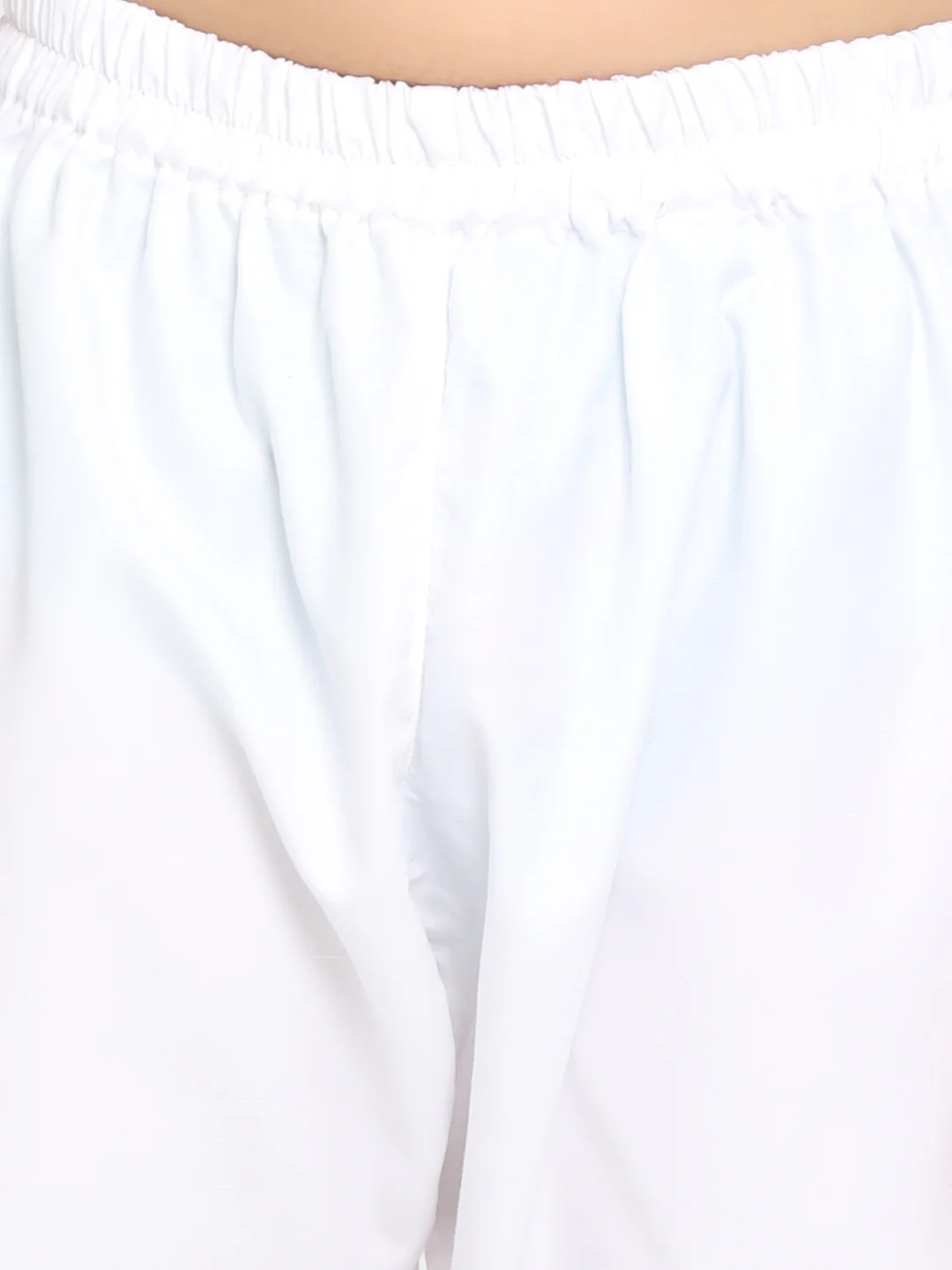 Boy's Green Chikankari Kurta With White Pyjama Set - Image 5