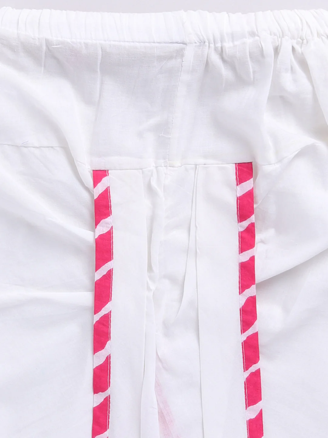 Boy's Pink Cotton Kurta Dhoti Set - Image 6