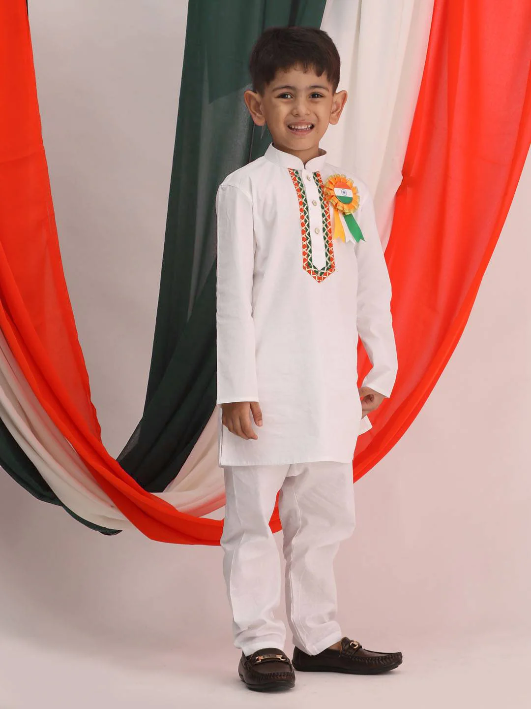 Boy's Republic Day Special Kurta Pyjama Set - Image 2
