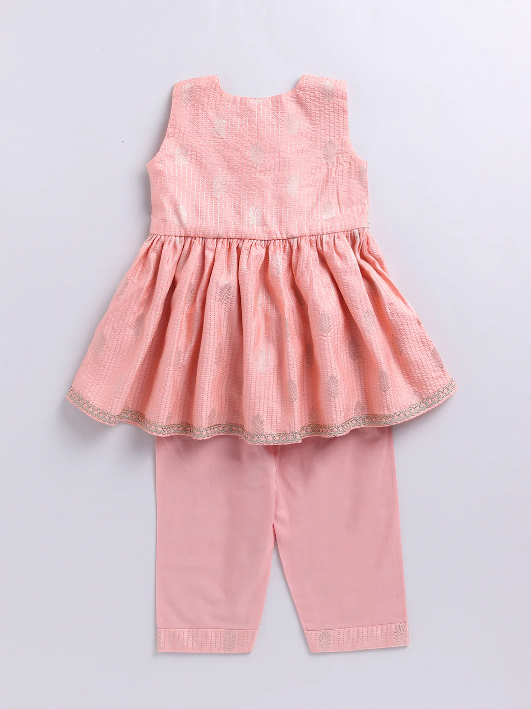Girl's' Pink Ethnic Combo Set - Image 2