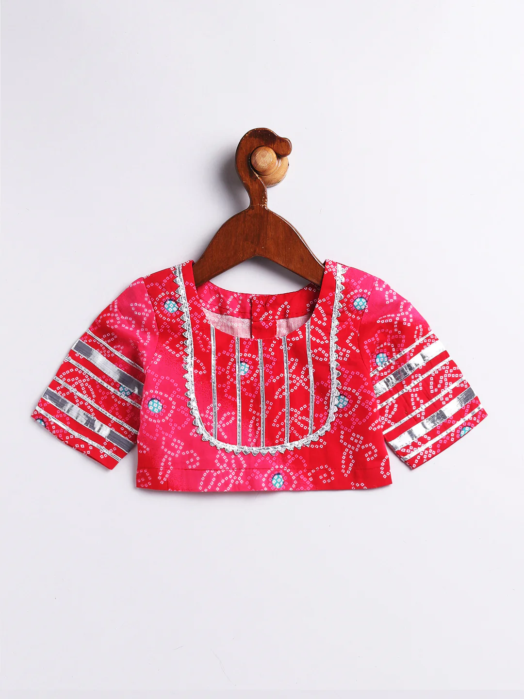 Girl's' Pink Lehenga Choli With Dupatta - Image 2