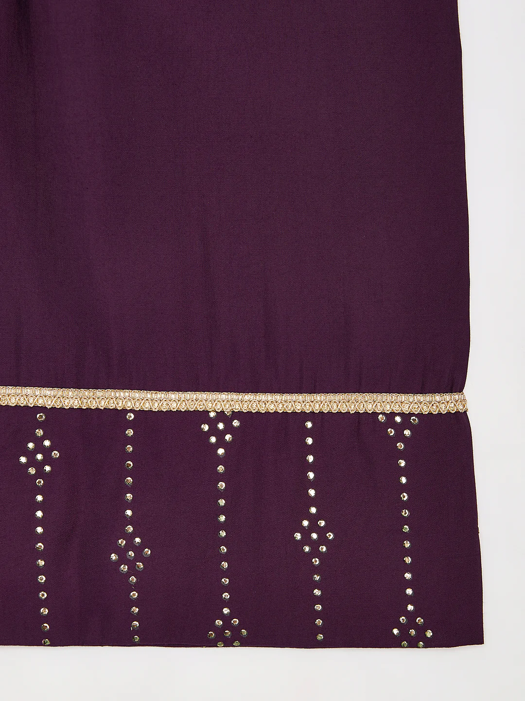 Girl's' Purple Kurta Set With Dupatta - Image 8