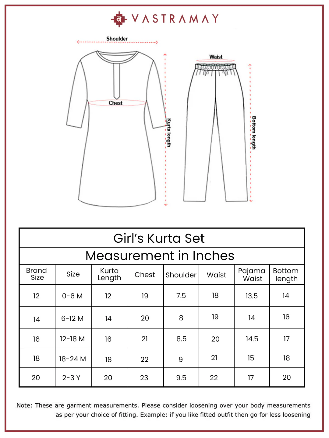 Girl's' Red And Cream Dhoti Kurta Set - Image 9