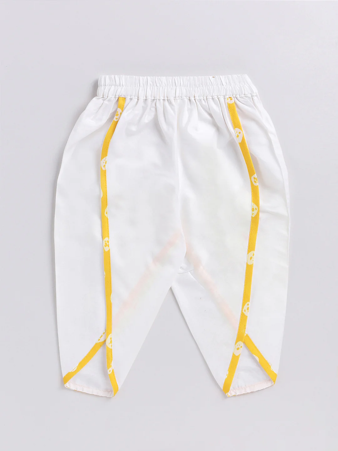 Girl's' Yellow Kurta And Dhoti Pant Set - Image 8