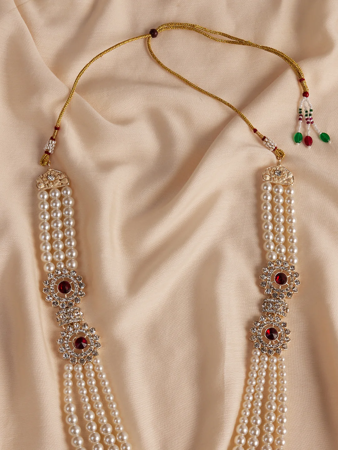 Men's Cream And Maroon - Mala - Image 3