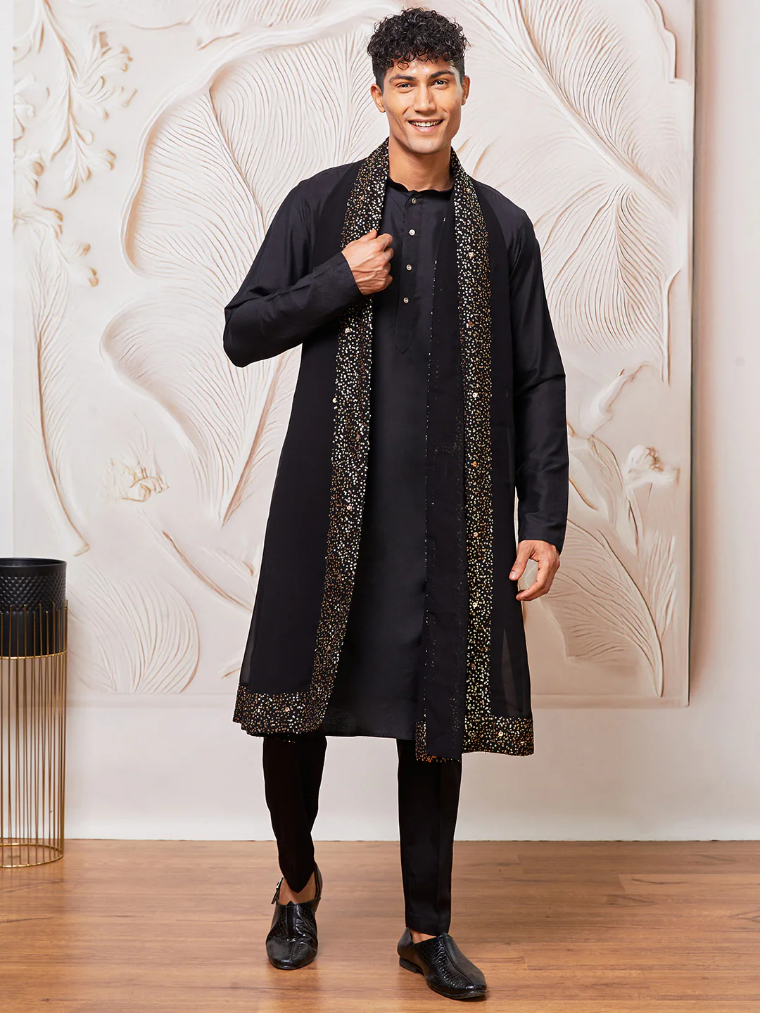 Men's Black - Dupatta - Image 4