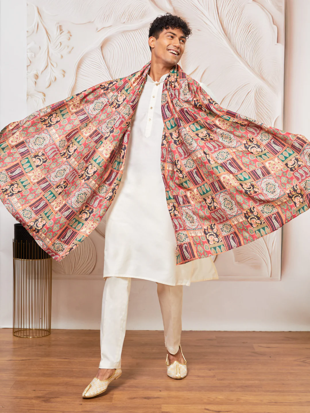 Men's Maroon - Dupatta - Image 4