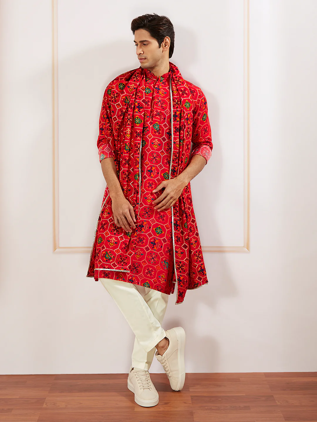 Men's Red - Dupatta - Image 4