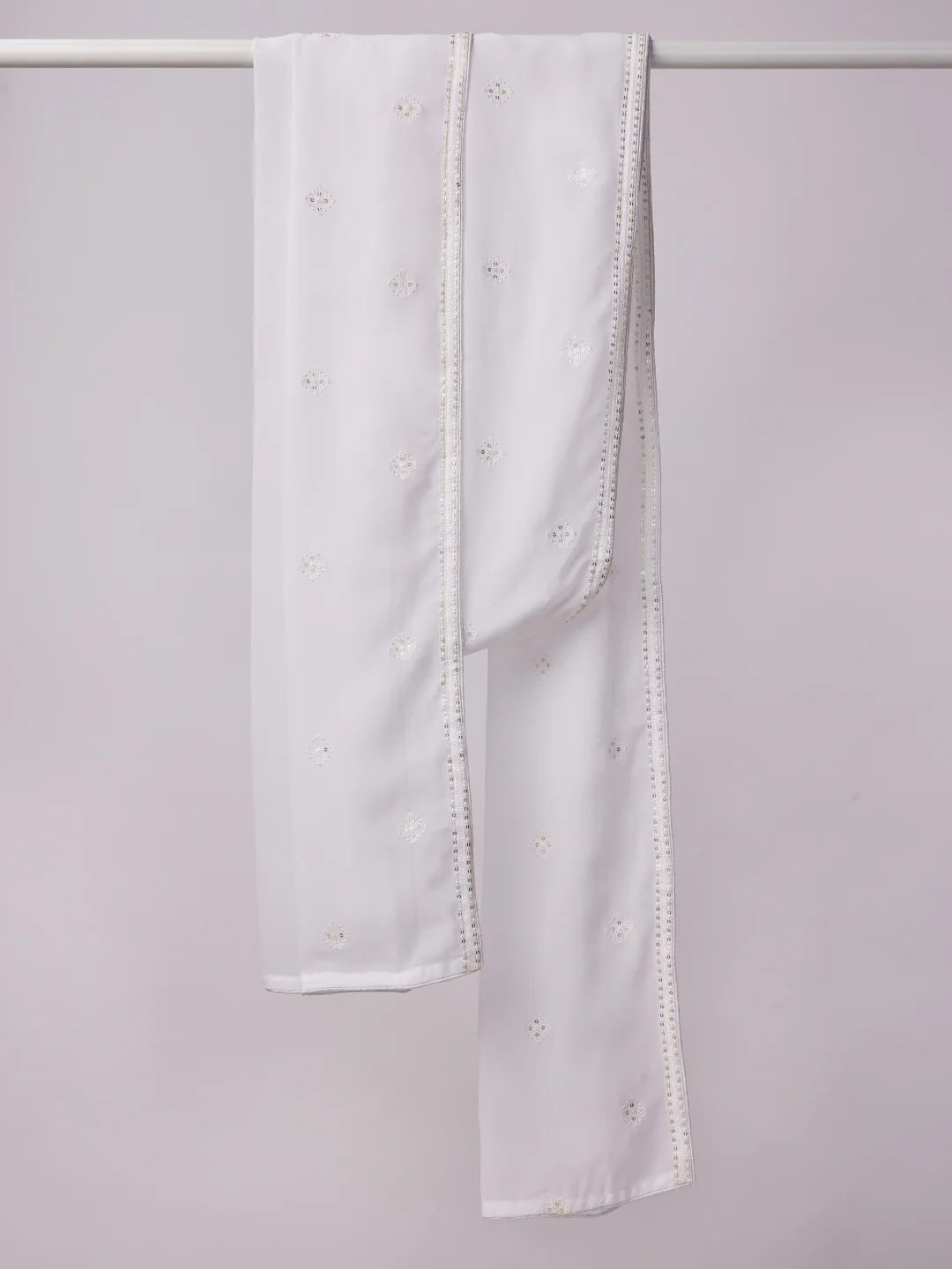 Men's White - Dupatta - Image 3