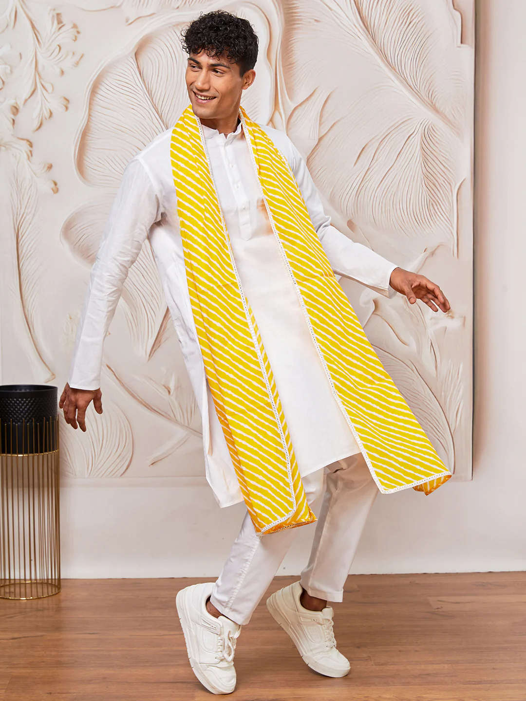 Men's Yellow - Dupatta - Image 4