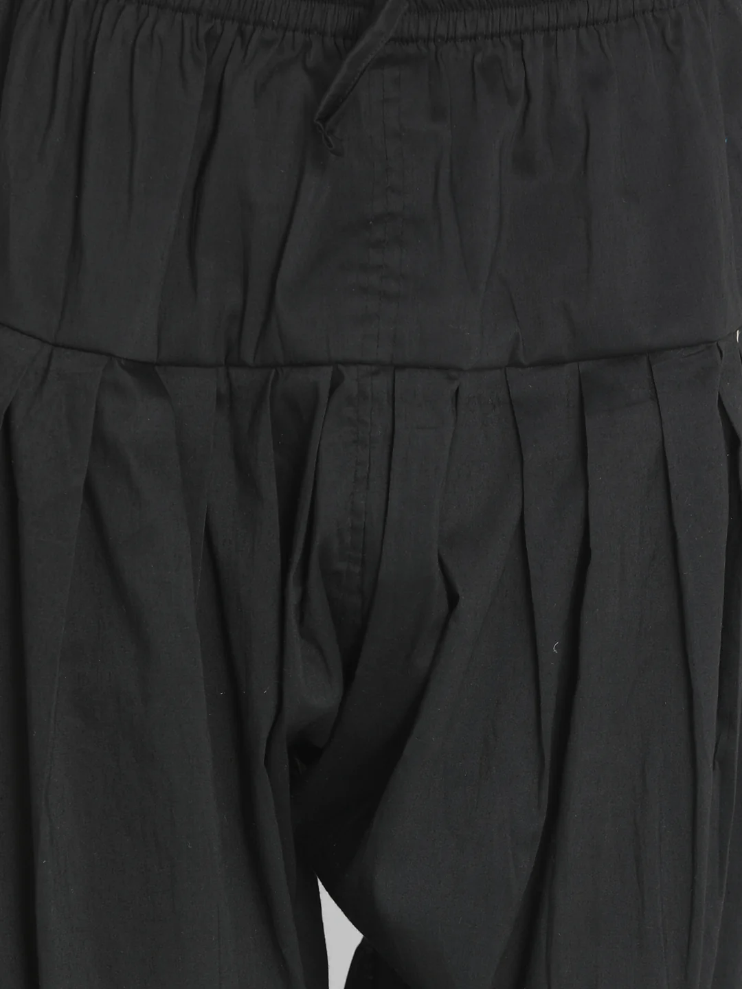 Men's Black Georgette Kurta Patiala And Dupatta Set - Image 6