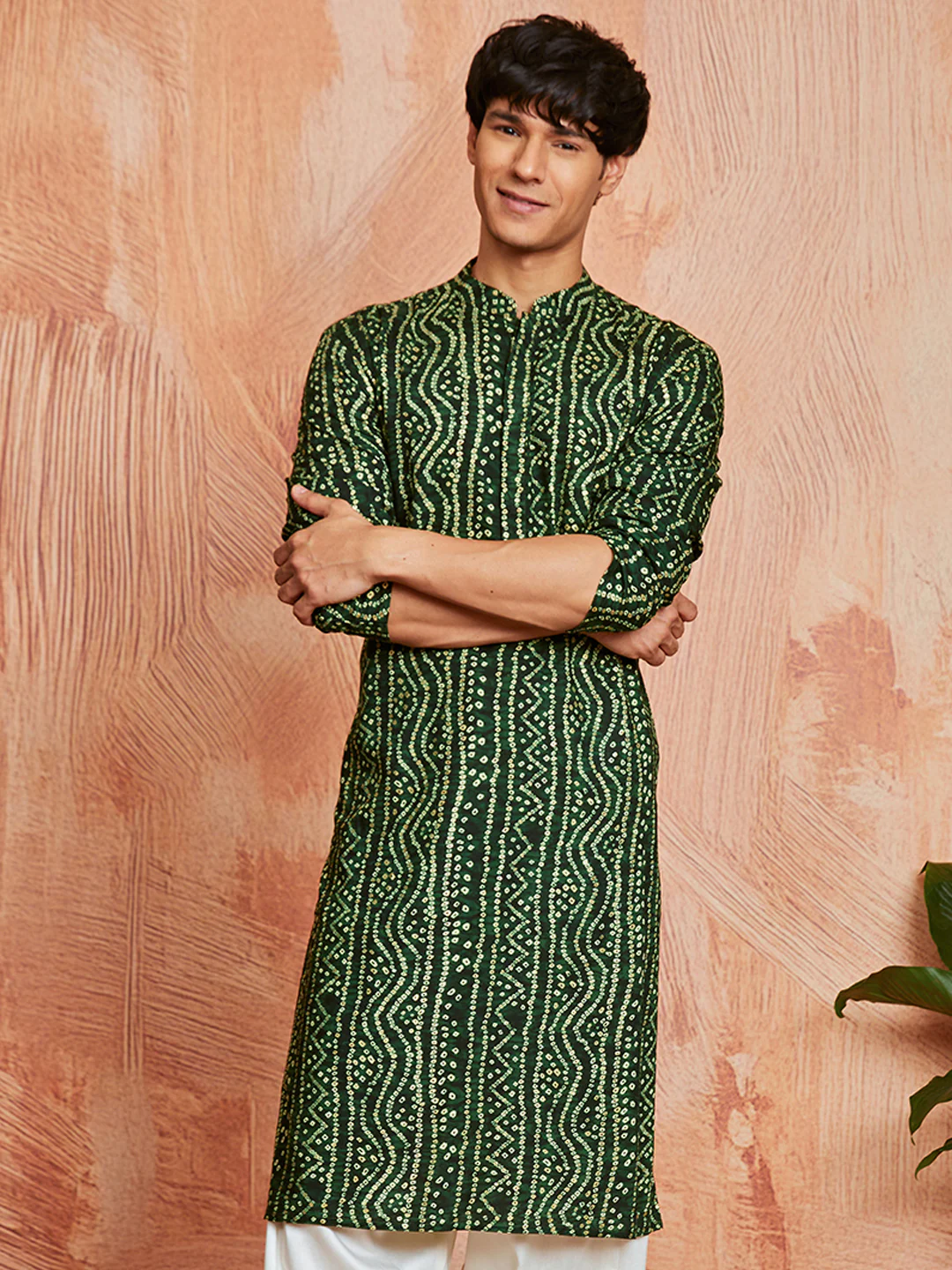 Men's Green Rayon Kurta - Image 6
