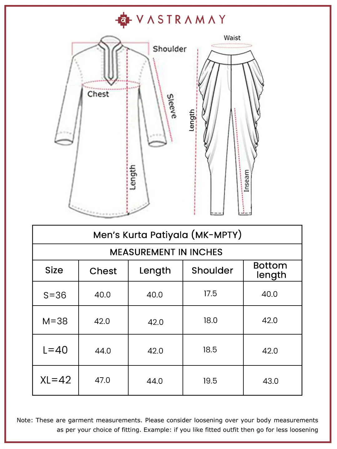 Men's Maroon And Cream Cotton Blend Pathani Kurta Set - Image 8