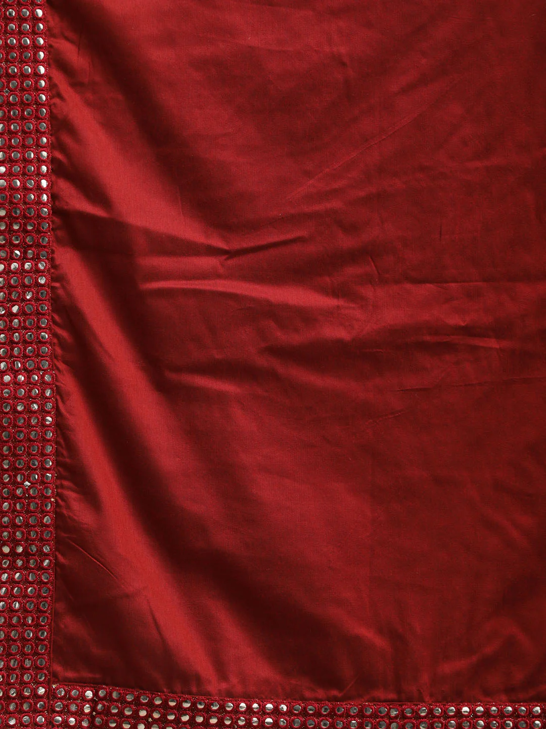 Men's Maroon Viscose Mirror Work Ethnic Dupatta - Image 3