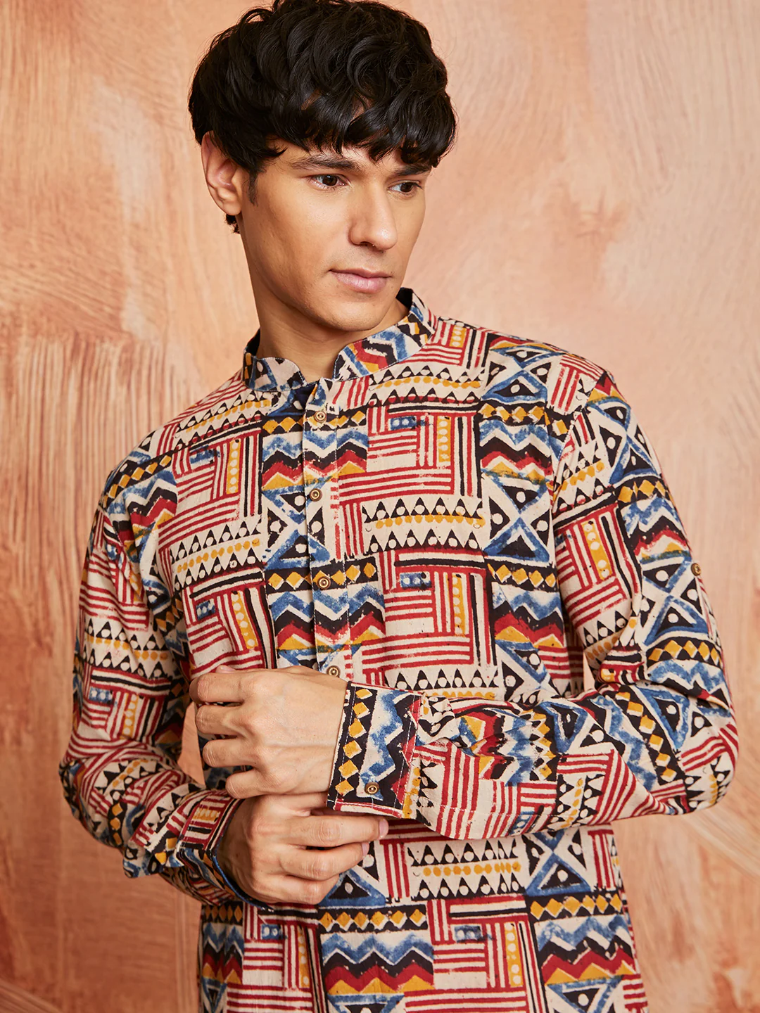 Men's Multi Color Cotton  Kurta - Image 4