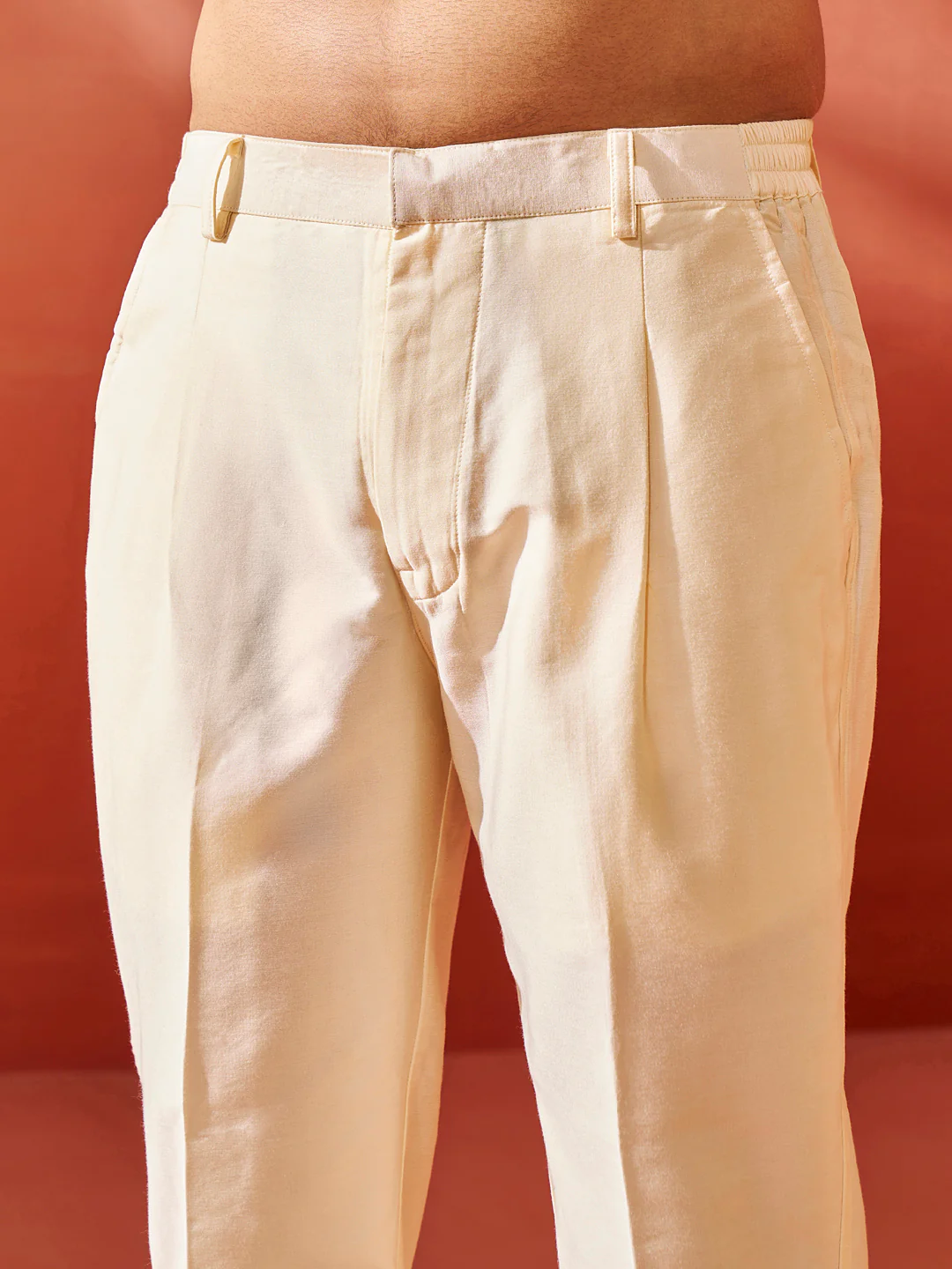 Men's Levender Georgette Kurta And Pyjama Set - Image 6