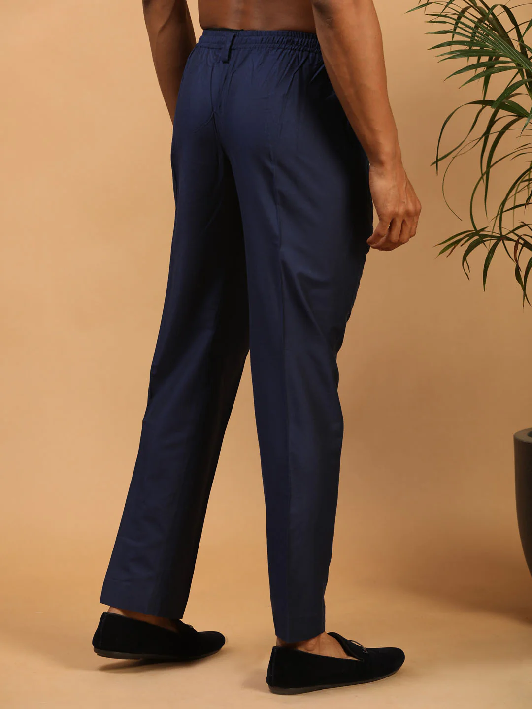 Men's Navy Blue Cotton Pant Style Pyjama - Image 3