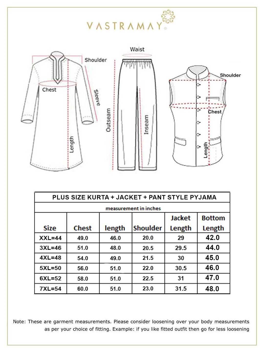 Plus Size Men's Gold Zari Weaved Kurta Pant Set - Image 8