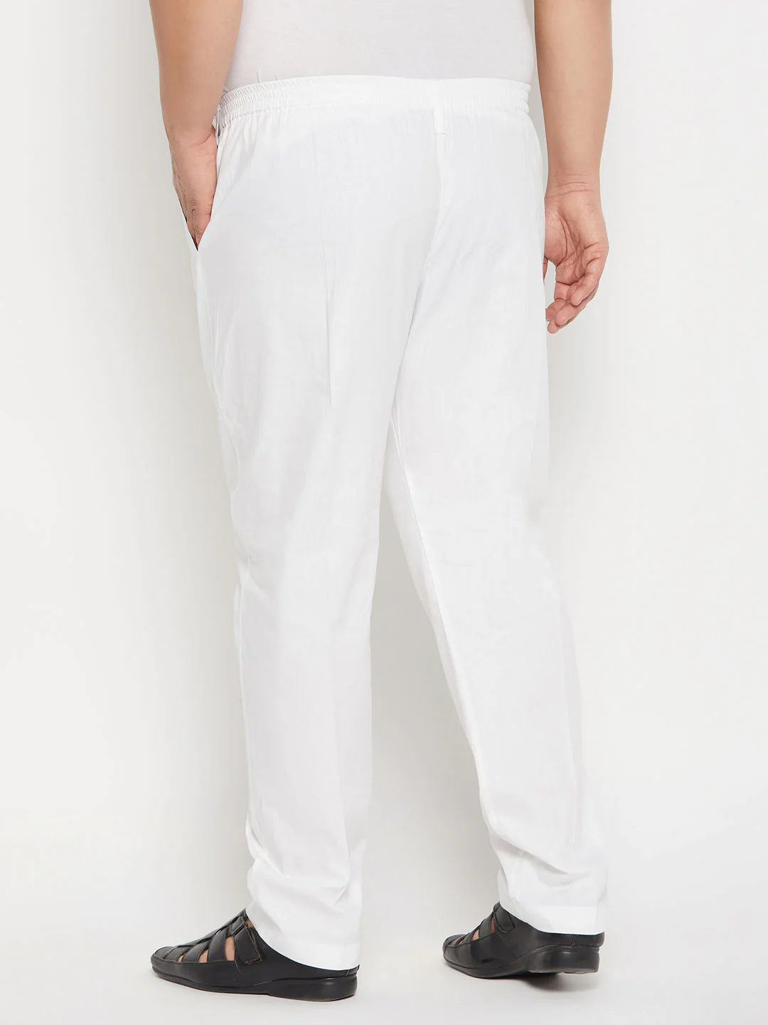 Men's Plus Size White Pant Style Pyjama - Image 2