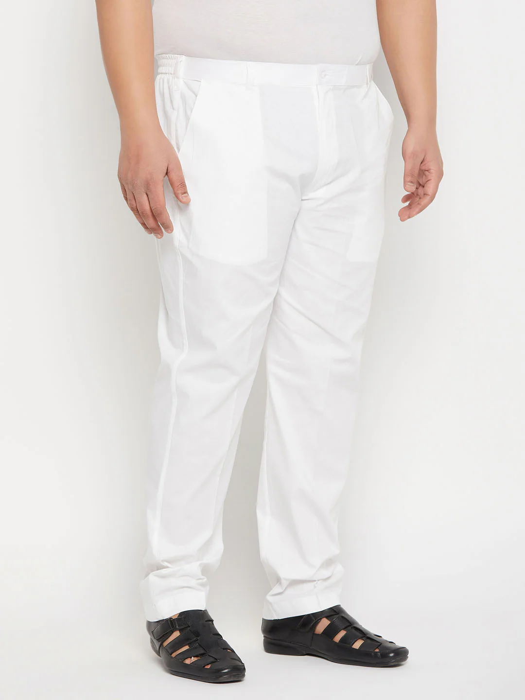 Men's Plus Size White Pant Style Pyjama - Image 4