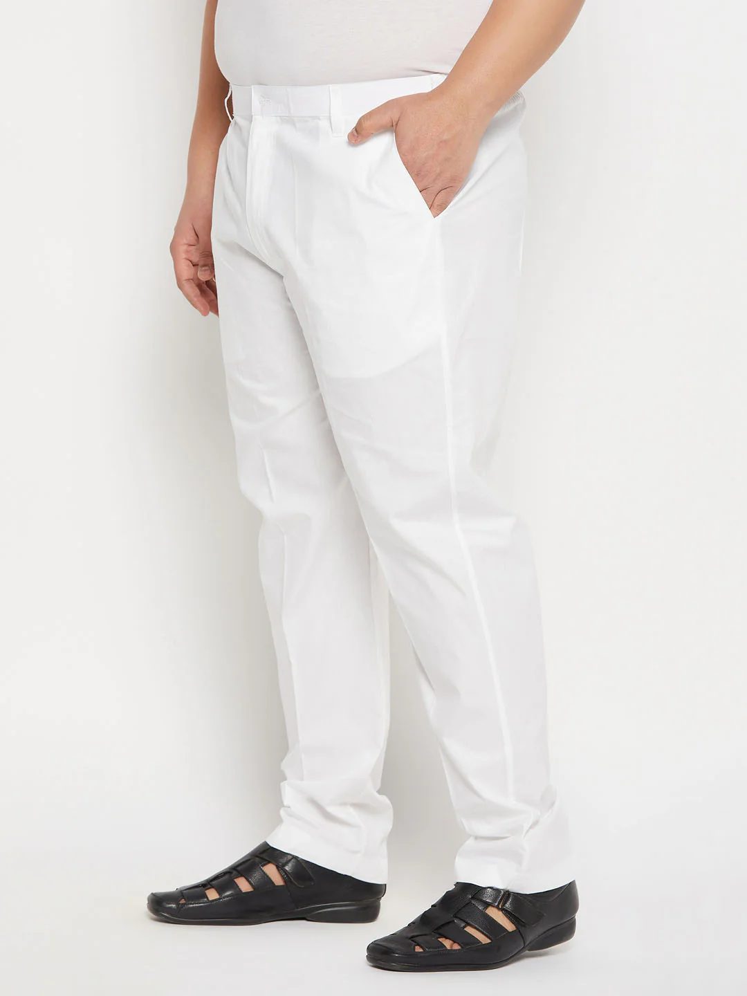 Men's Plus Size White Pant Style Pyjama - Image 6