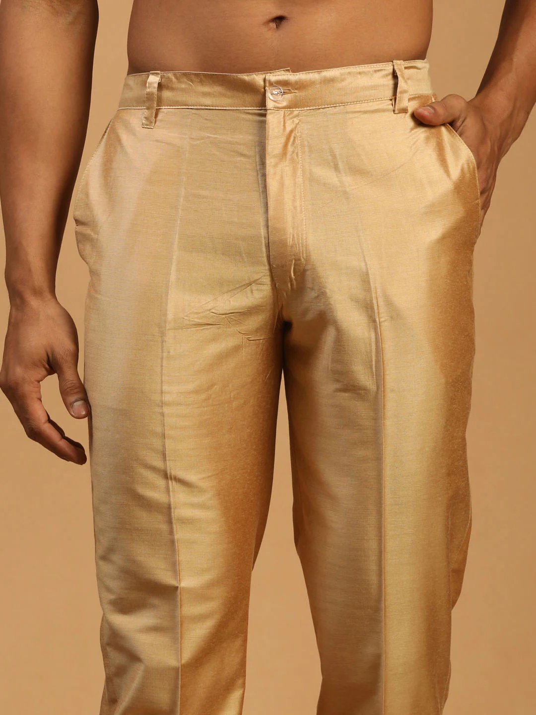 Men's Rose Gold Cotton Pant Style Pyjama - Image 4