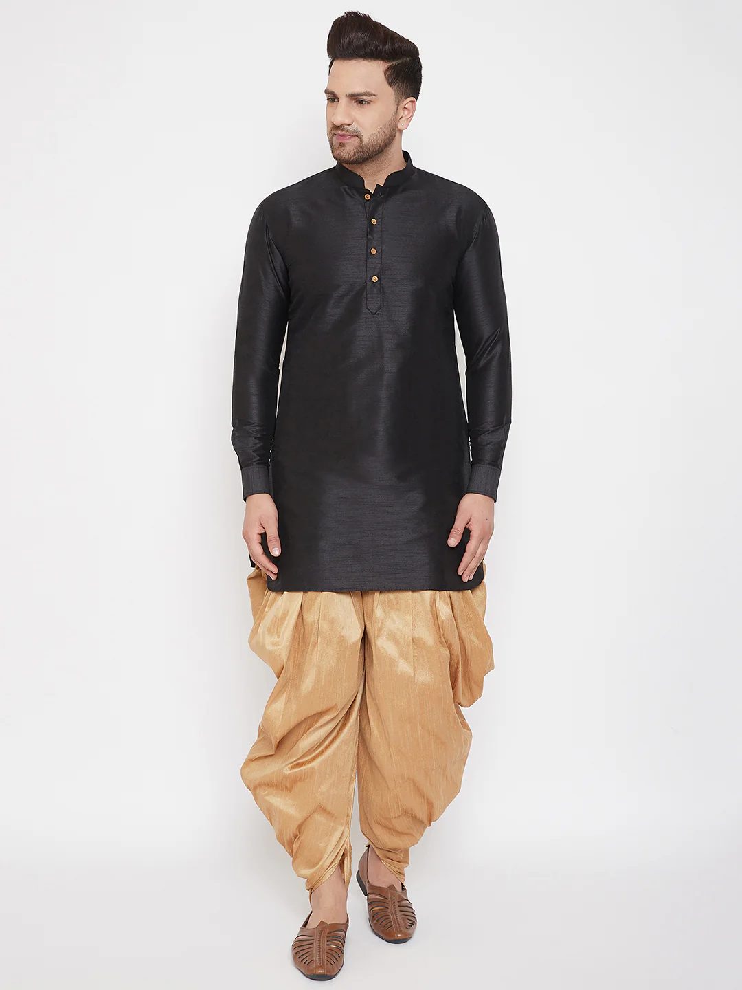 Men's Rose Gold Dhoti Pants - Image 5