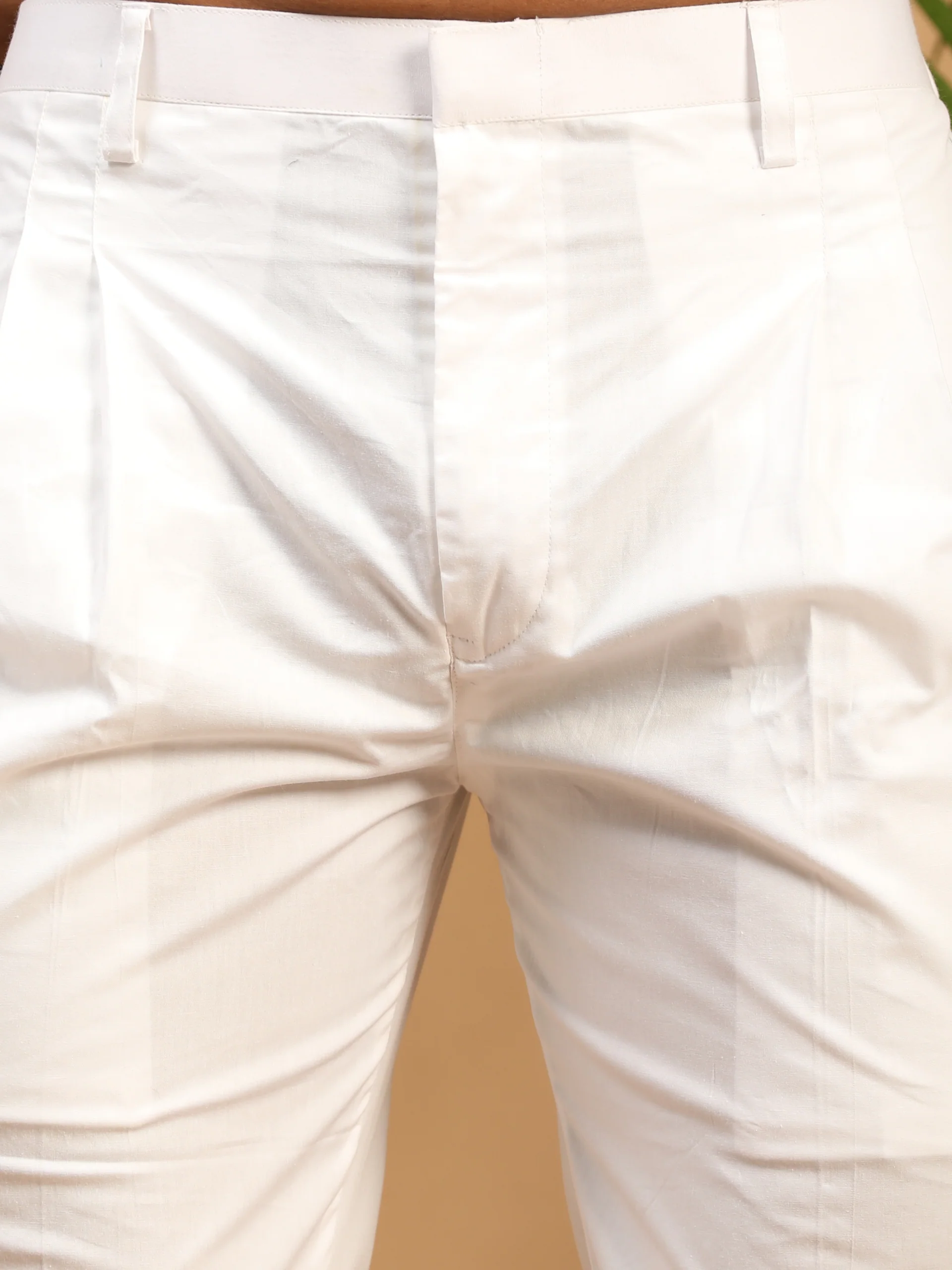 Men's White Pure Cotton Pant Style Pyjama - Image 4