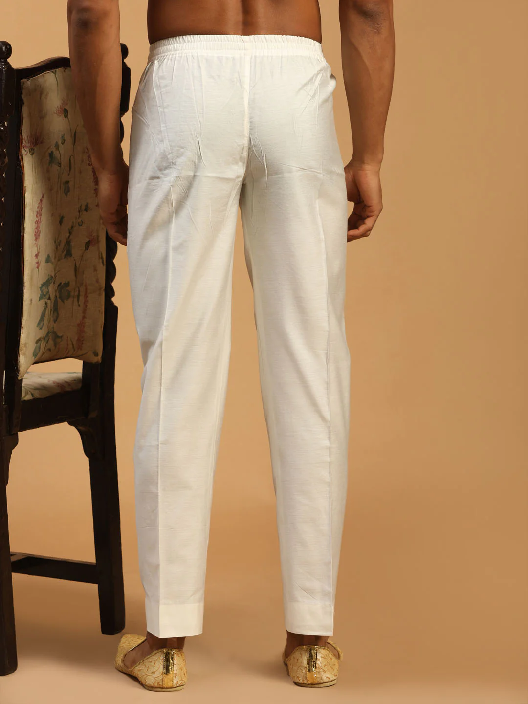 Men's White Viscose Pant Style Pyjama - Image 3