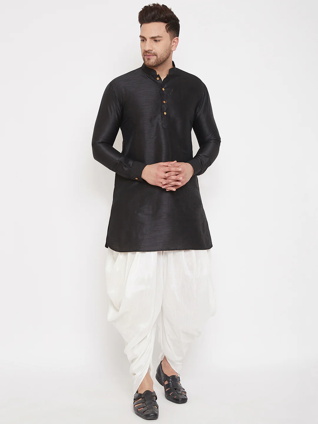 Men's White Dhoti Pants - Image 6