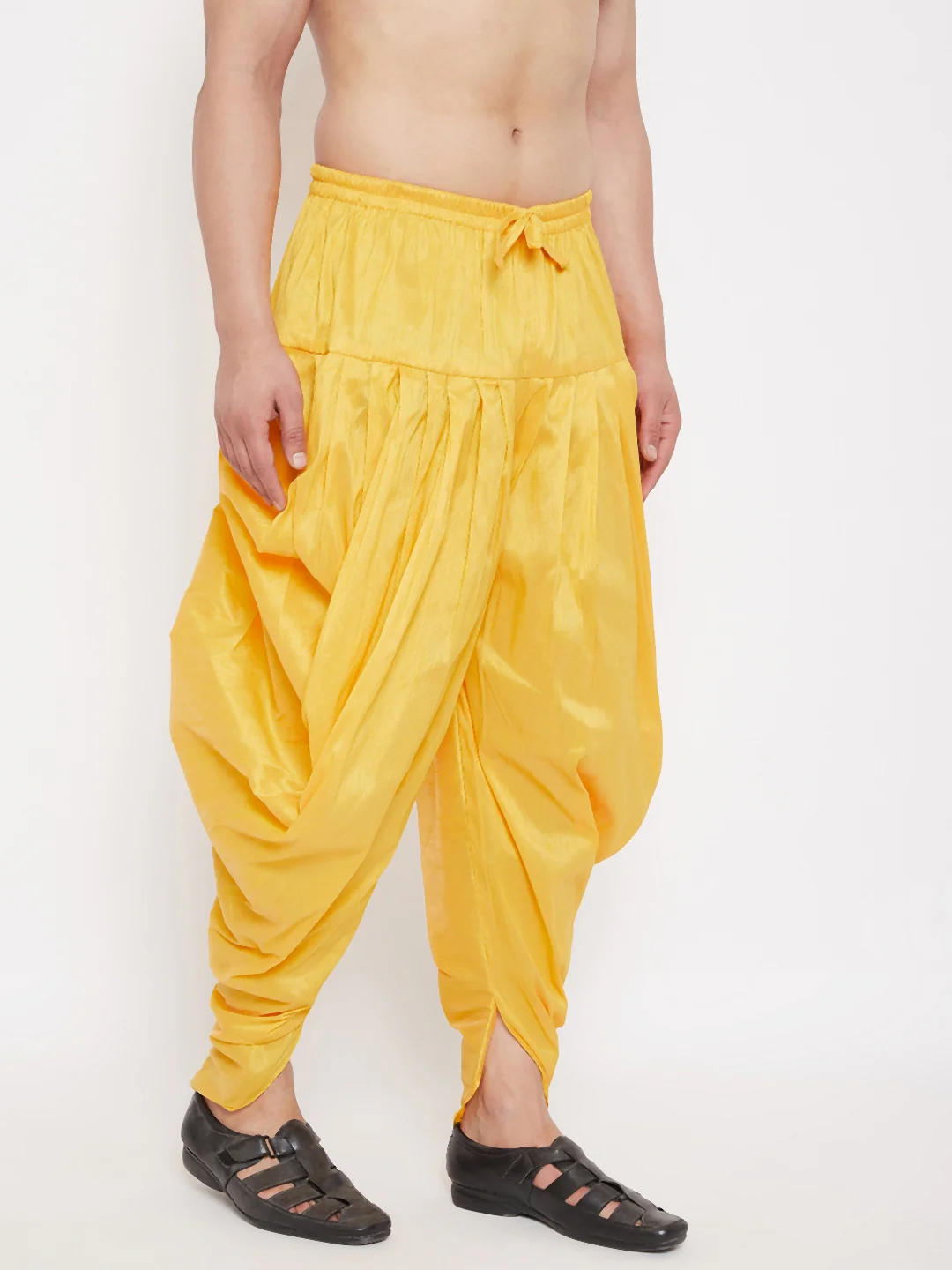 Men's Yellow Dhoti Pants - Image 2