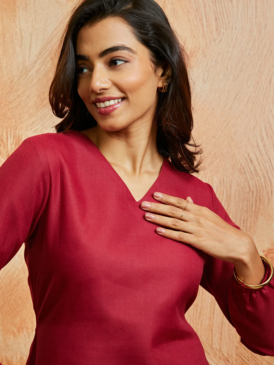 Women's Maroon Co Ords Set - Image 2