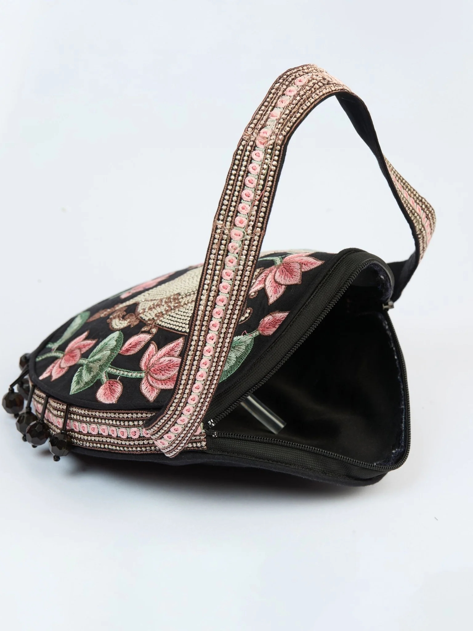 Women's Black Handcrafted Potli Clutch - Image 3