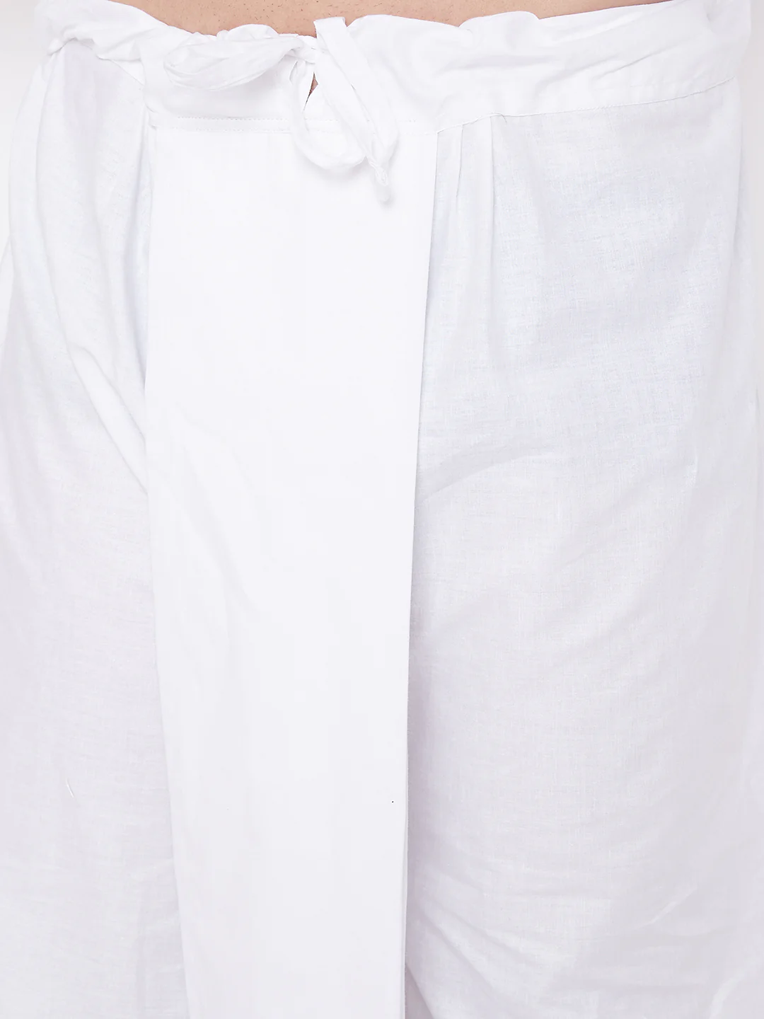Men's White Traditional Dhoti - Image 4